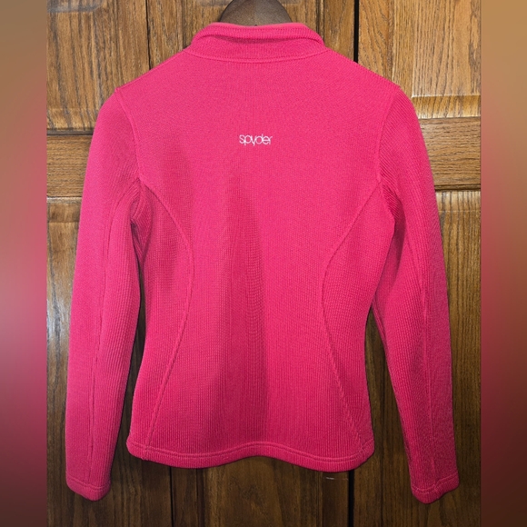 Spyder Endure Core Sweater Jacket Full Zip Pockets Fleece Lined Ribbed S… - Picture 4 of 4